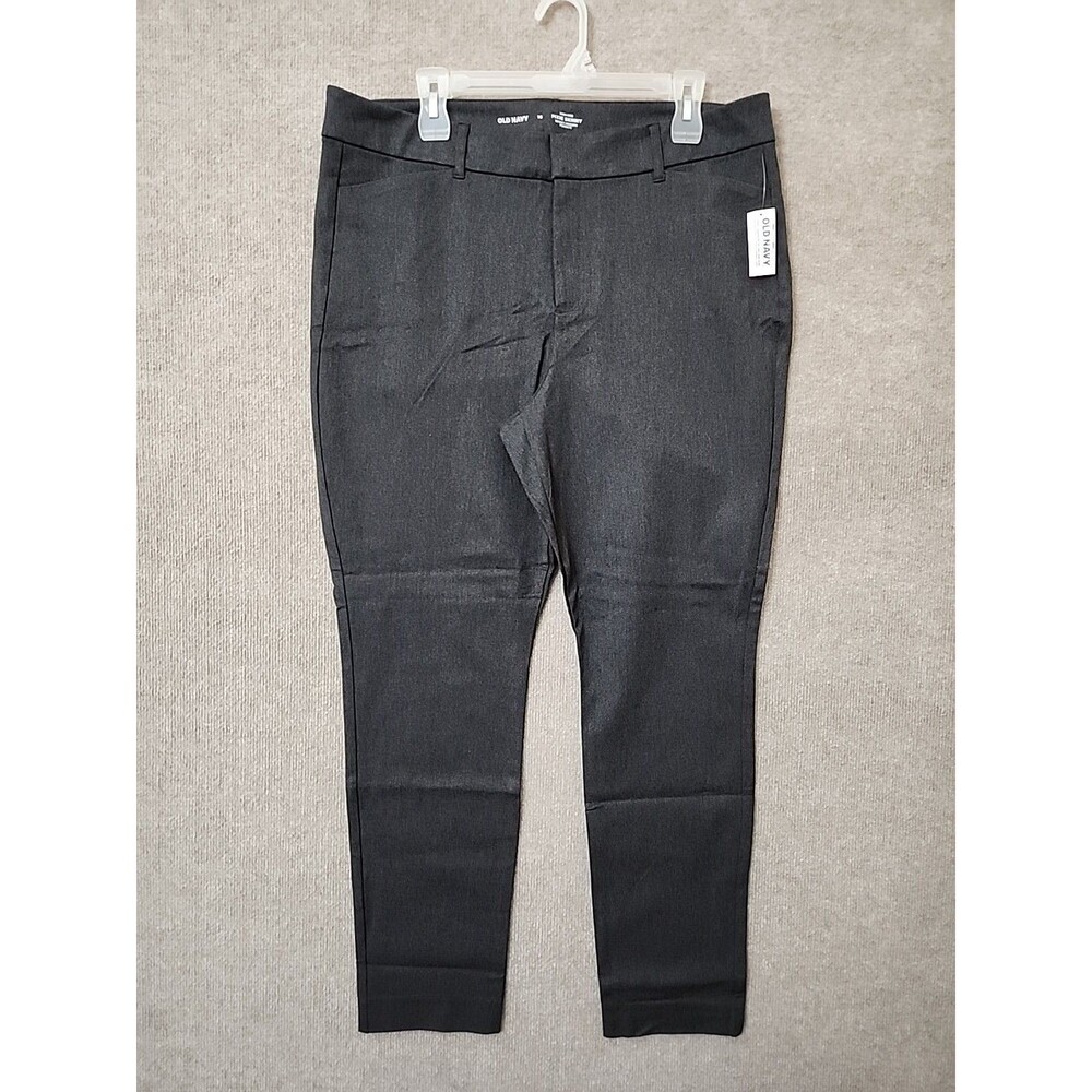 Old Navy Pixie Skinny Ankle Dress Pants Womens 16 Heather Gray Stretch NEW - Picture 3 of 10
